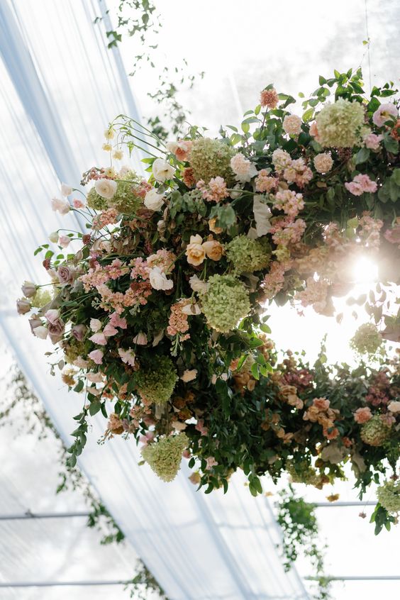 floating floral installation